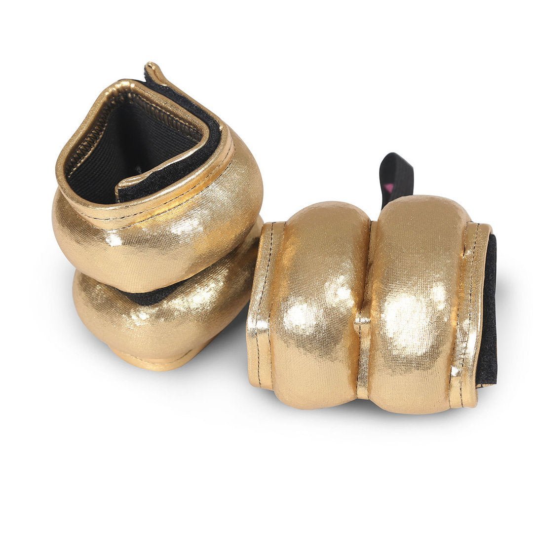 Nilkka/rannepaino-pari (2 kpl), 500g - Miatre - kulta liquid foil -