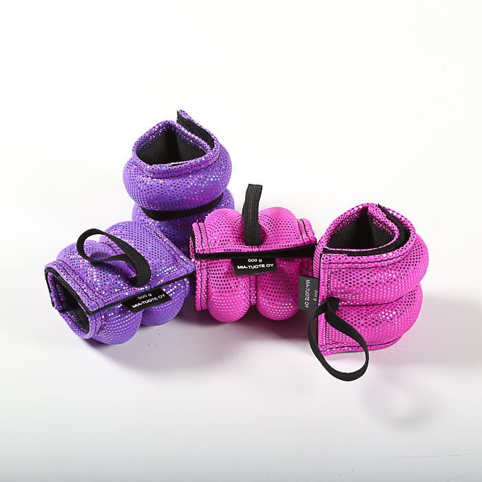 Nilkka/rannepaino-pari (2 kpl), 500g - Miatre - violetti cresta -