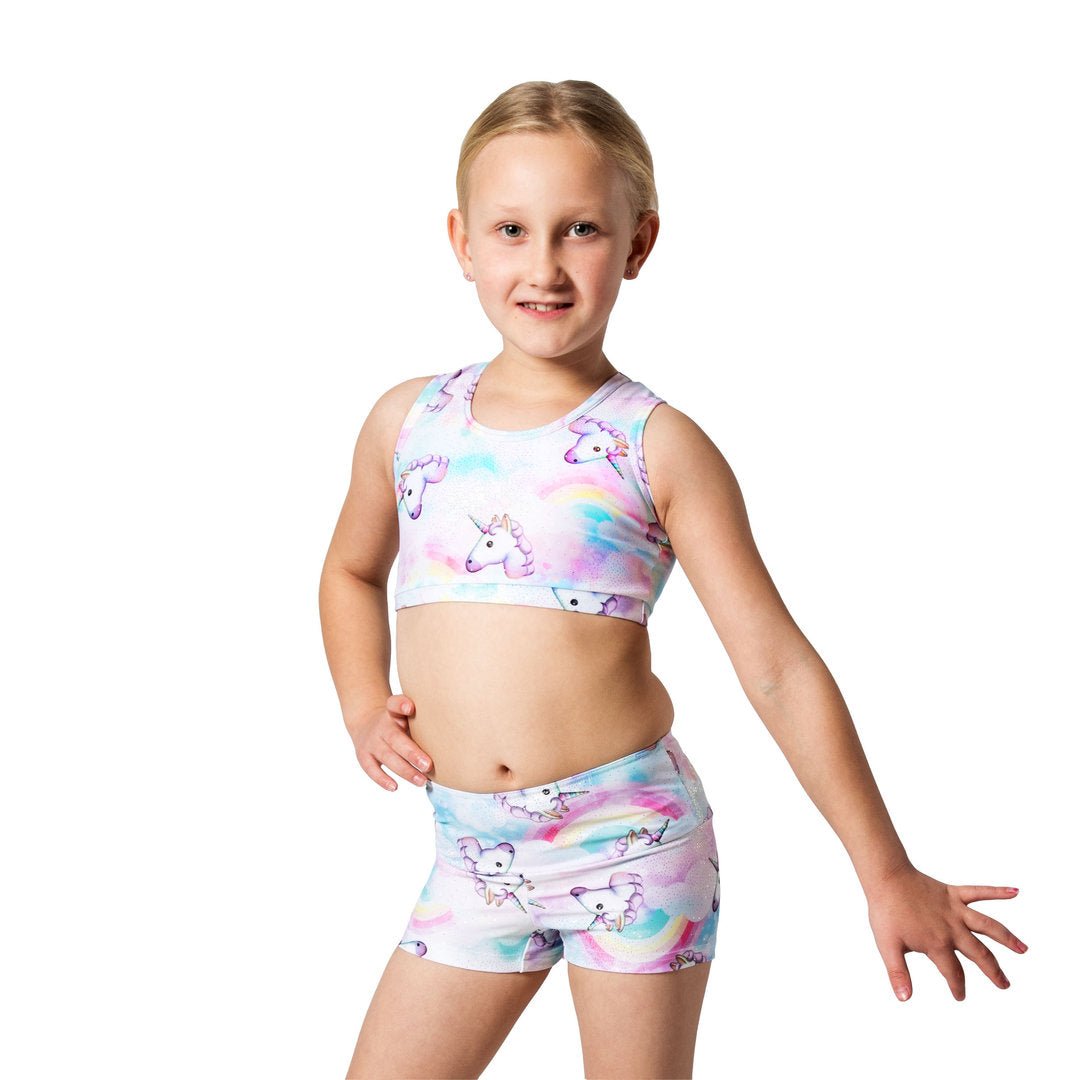 Shortsit Logo Hotpant Unicorn vaalea, lasten - Miatre - 110 -