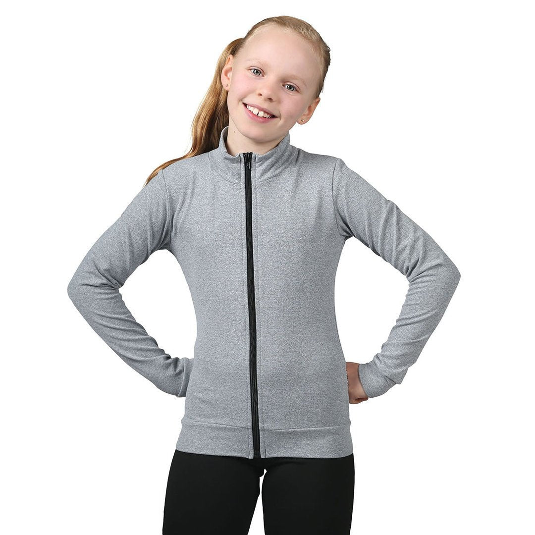 Takki Tight jacket lasten, supplex - Miatre - 110 - meleerattu_harmaa