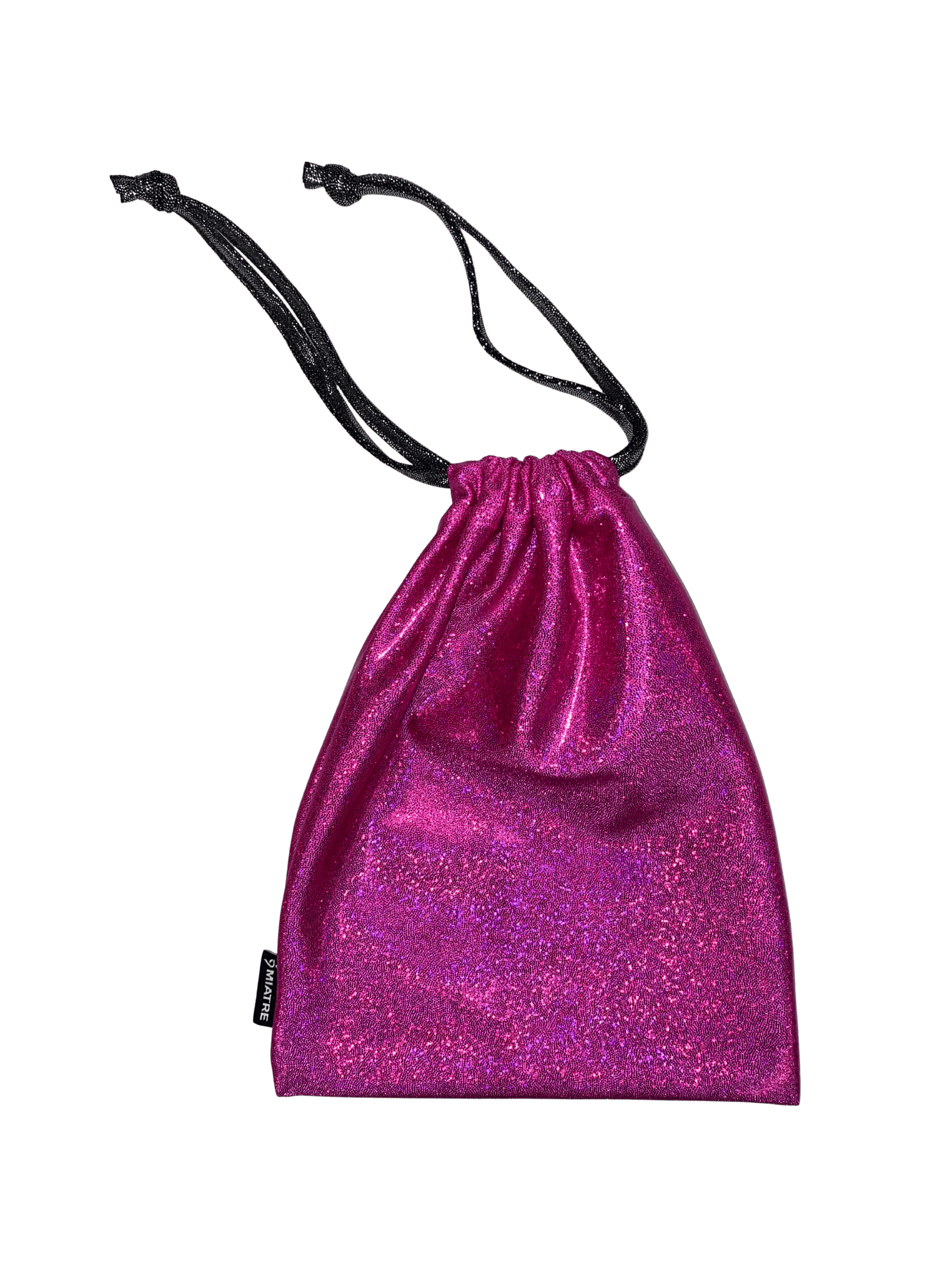 Glitterpussukka nyöreillä, 2 kokoa - Miatre - Pinkki - Pieni 12*14