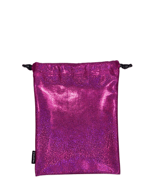 Glitterpussukka nyöreillä, 2 kokoa - Miatre - Pinkki - Pieni 12*14